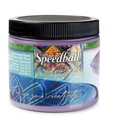 Purple low-fire glaze pint-sized 16oz container from Speedball Art
