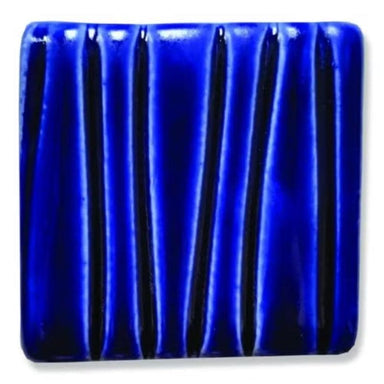 Royal Blue low-fire glaze color chip from Speedball Art