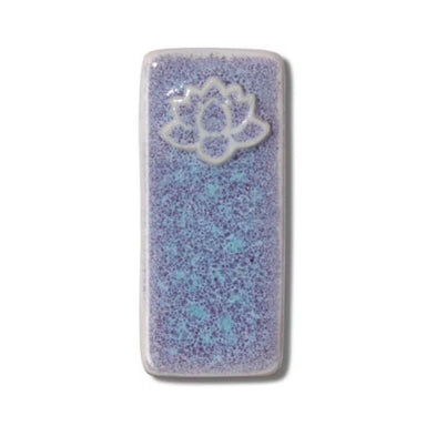 lavender mist mid-fire glaze sample tile from Speedball Art