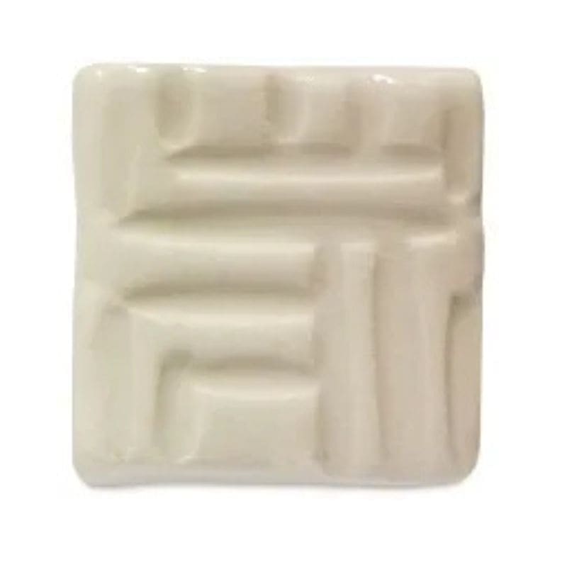 Clear mid-fire stoneware glaze color chip from Speedball Art