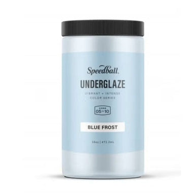 package of 16oz speedball art blue frost underglaze