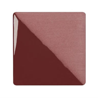 Burgundy color chip - Speedball Art Underglaze