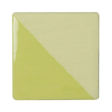 Chartreuse color chip - Speedball Art Underglaze