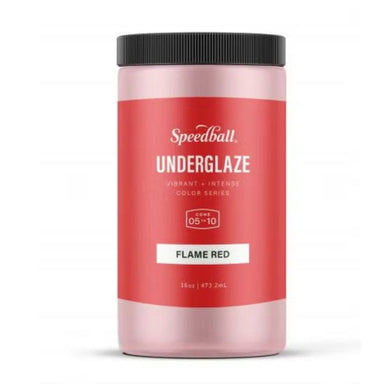 package of 16oz speedball art flame red underglaze