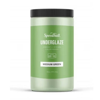 package of 16oz speedball art medium green underglaze