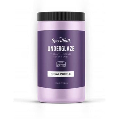 package of 16oz speedball art royal purple underglaze