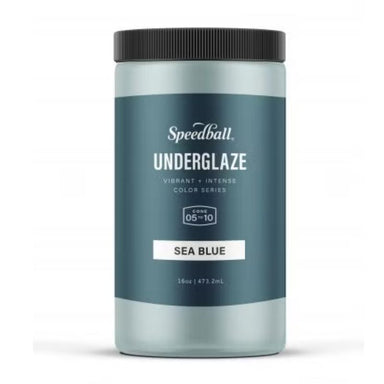 package of 16oz speedball art sea blue underglaze